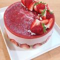 ふみっこ★'s cooksnap of when they made 簡単！苺とチョコのクリーム・ムース。.