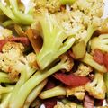 Jyohana's cooksnap of when they made カリフローレとベーコンのカレー炒め.