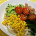 はわいあんトマト's cooksnap of when they made さっぱり、サラダうどん.