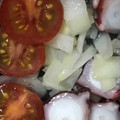 ma___111's cooksnap of when they made タコとミニトマトのにんにく炒め.