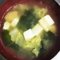 ムーミン☆ママ's cooksnap of when they made ☆白菜とわかめのみそ汁☆.