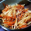 ラヒラヒ's cooksnap of when they made にんじんと大根のきんぴら.
