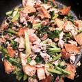 クックるん☆戦隊's cooksnap of when they made かぶの葉と厚揚げの味噌炒め.