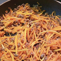 ふみママ★'s cooksnap of when they made ピーナッツかぼちゃと挽肉のうまうま炒め.