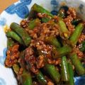 やゆみ's cooksnap of when they made おとな向け☆挽き肉といんげんのピリ辛炒め.