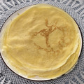 まくのうち's cooksnap of when they made 大きくて薄いクレープ生地の破れない焼き方.