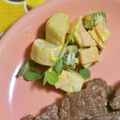 mmameco's cooksnap of when they made レンジで簡単！里芋とオクラの健康サラダ.