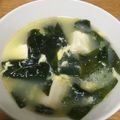 Rstat's cooksnap of when they made 豆腐とわかめの柚子胡椒入り卵スープ.