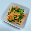 ORIHAM's cooksnap of when they made セロリ葉キムチ和え.