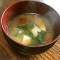 ☆こまっと☆'s cooksnap of when they made ❇三つ葉入り味噌汁❇.