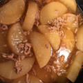 こひょ's cooksnap of when they made 簡単♪かのやの出汁で豚挽肉と大根の煮物.