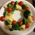 クックZPDEEV☆'s cooksnap of when they made クリスマスに☆簡単リースサラダ.