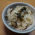 Riko21's cooksnap of when they made 簡単！さんま蒲焼缶詰で炊き込みご飯.