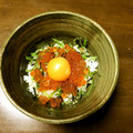 りこまこせいやのパパ's cooksnap of when they made ちょっとアレンジ♪いくら丼.