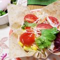 ははあちゃこ's cooksnap of when they made 春巻きの皮で器も食べれるコブサラダ.