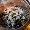 tsumusio's cooksnap of when they made 簡単☆ワカメと大根の酢の物☆妊娠中も.