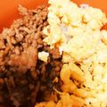 ☆こりら☆'s cooksnap of when they made お弁当にも♡味噌たまごの三色そぼろ丼.