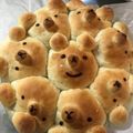 なッつ☆'s cooksnap of when they made おやつや女子会に♪あんこ入くまちぎりパン.