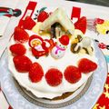 ppossan's cooksnap of when they made クリスマスに！小さなお菓子の家　.