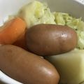 まーきー♪'s cooksnap of when they made ソーセージとキャベツのシュークルート風.
