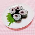 まあまま☆0403's cooksnap of when they made 赤梅紫蘇の細巻き寿司.