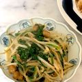 ナピト's cooksnap of when they made ごま麺つゆマヨ！　にらもやし納豆サラダ♡.