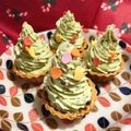 hamichopin's cooksnap of when they made 抹茶チーズのクリスマスツリーカップケーキ.