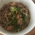 かよ14's cooksnap of when they made 簡単肉そば☆年越しそばに！飲んだ〆に！.