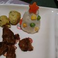 4double5's cooksnap of when they made クリスマスに！ポテサラツリー.