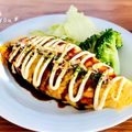 ねっちゃんっ's cooksnap of when they made 節約ランチ♪お好み風オムライス.