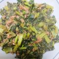 ＝悠ママ＝'s cooksnap of when they made 大根の葉っぱとシーチキンの甘辛炒め.