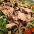 ふわふわまくら's cooksnap of when they made 水菜としめじベーコン和風サラダ♪.