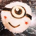 migiwanco's cooksnap of when they made 簡単キャラ弁 卵使わずミニオン弁当.
