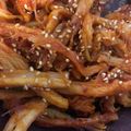 健康旨研究員おから子's cooksnap of when they made 韓国のおかず　さきいかのコチュジャン和え.