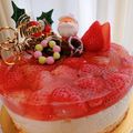 TIGERマン's cooksnap of when they made いちごのレアチーズケーキ♪.