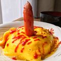NAGANO久留米's cooksnap of when they made *オムライス崩し（棒倒し）オムライス*.