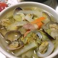 AYATORI's cooksnap of when they made ほっこり優しい☆あさりとベーコンのスープ.
