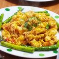 あまいこびと's cooksnap of when they made ＊えびとアスパラのゆずこしょう炒め＊.