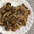 ma___111's cooksnap of when they made 豚バラ肉と株なめこのバター醤油炒め.