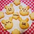 ♡arisa♡'s cooksnap of when they made お正月・お年賀に☆簡単ねずみクッキー。.