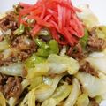 けんけん1016's cooksnap of when they made しょうが香る♡ひき肉キャベツ丼♪.