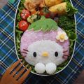カリメロまま's cooksnap of when they made ✿キャラ弁いちごキティちゃん✿.