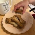 ねねこここここ's cooksnap of when they made ノンエッグ幼児おやつ♪簡単ごまビスケット.