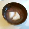 デュナン's cooksnap of when they made 残った蕎麦湯で簡単おしるこ♥.