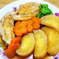 ⭐とっくん⭐'s cooksnap of when they made 圧力鍋で簡単　鶏手羽先と大根の煮物.