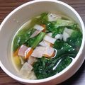 にーにやー's cooksnap of when they made サニーレタスとベーコンの生姜スープ.