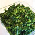 はらぺこゆう's cooksnap of when they made レンジで簡単！大根の葉の塩昆布生姜和え.