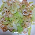 クックS44OFR☆'s cooksnap of when they made ♥イカとキャベツの塩レモン炒め♥.