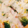 LUNAmama☆'s cooksnap of when they made 簡単小麦粉でふっくらパンピザ.