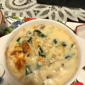 Nana983's cooksnap of when they made アサリ(海老)＆ほうれん草のグラタン♪.